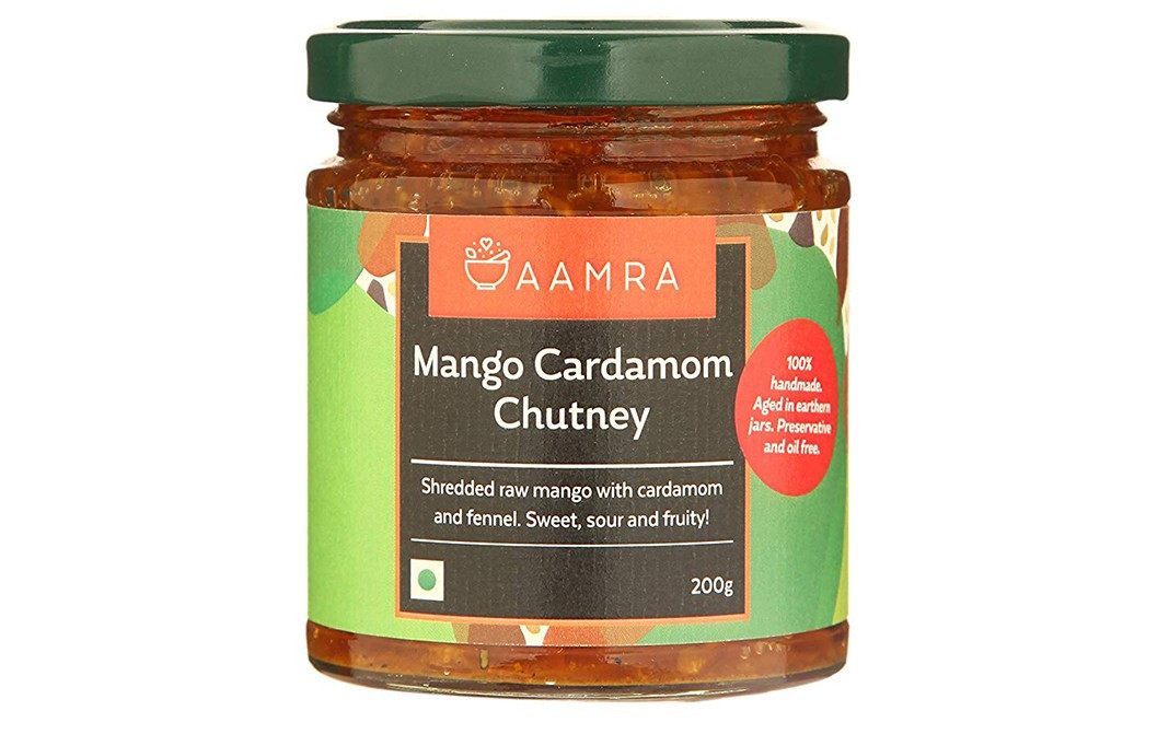 Aamra Mango Cardamom Chutney    Glass Jar  200 grams